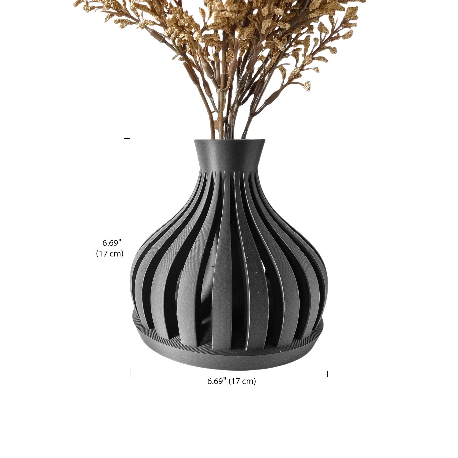 3Dプリントのクリエイティブな花瓶（ルニ） 