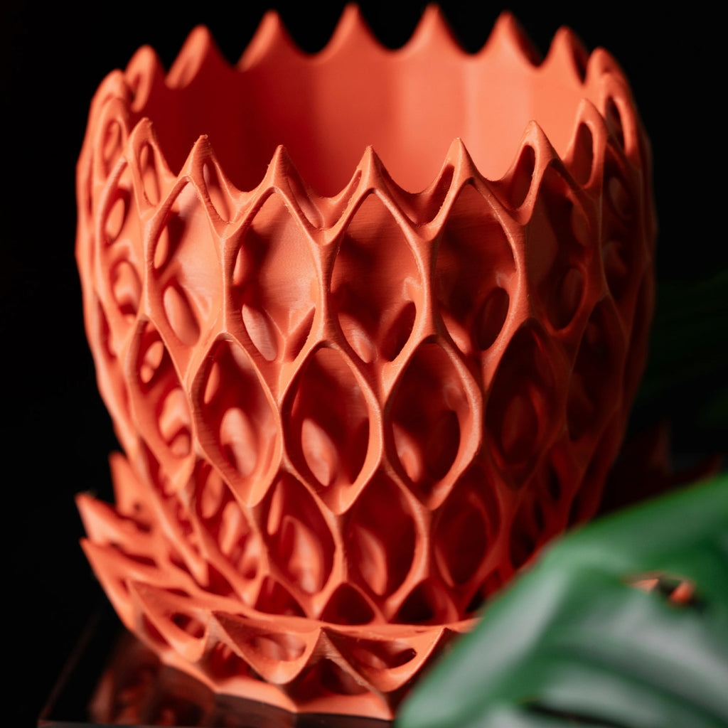 モダンミニマリスト3Dプリント植木鉢（インベーダー） 