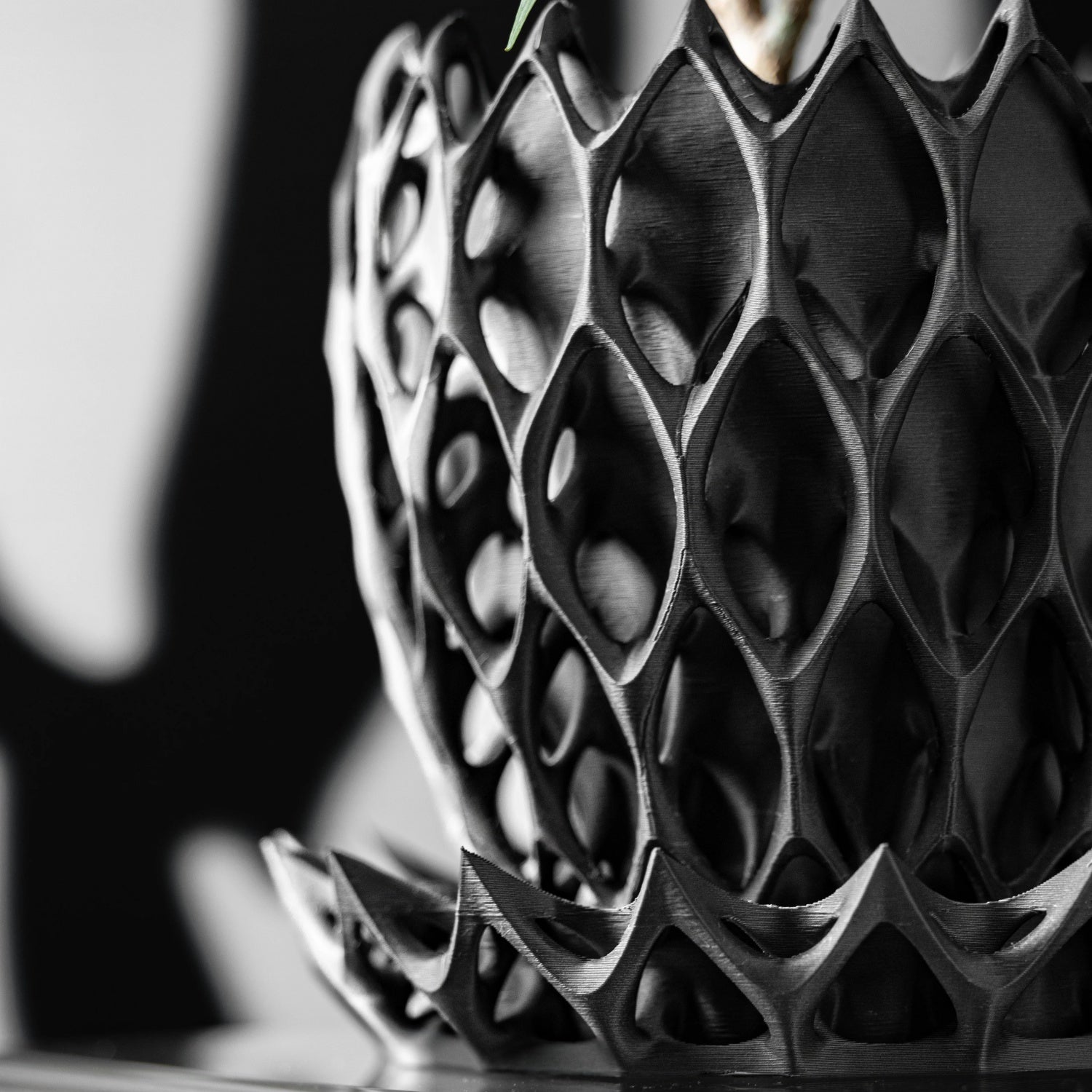 モダンミニマリスト3Dプリント植木鉢（インベーダー） 