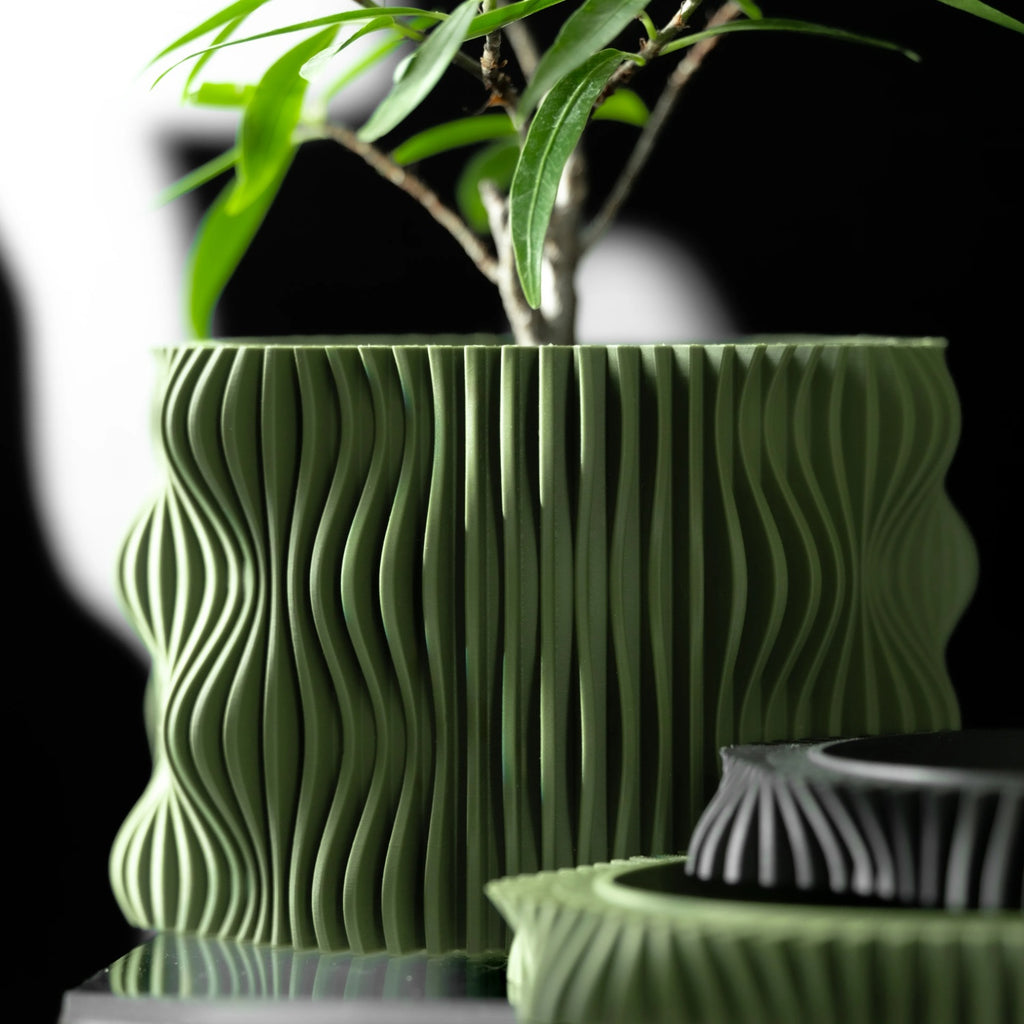 モダンミニマリスト3Dプリント植木鉢（Muxel） 