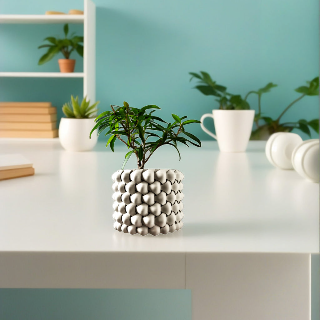 モダンミニマリスト3Dプリント植木鉢（トライウィーブ）