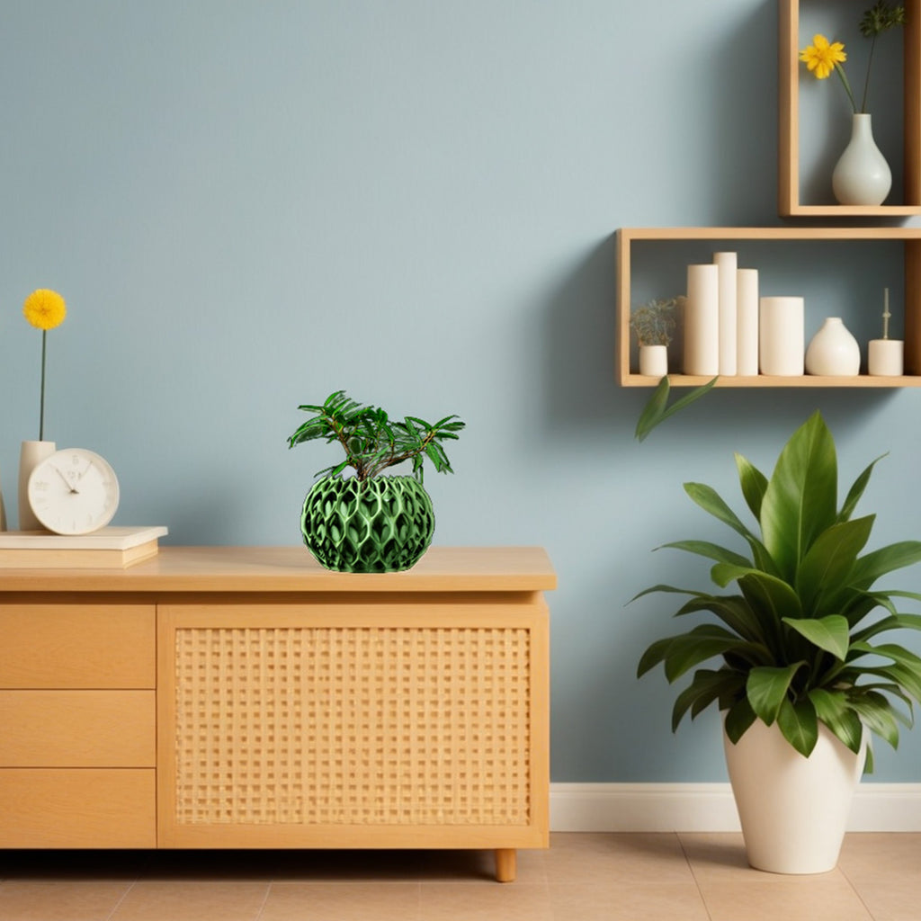 モダンミニマリスト3Dプリント植木鉢（インベーダー） 