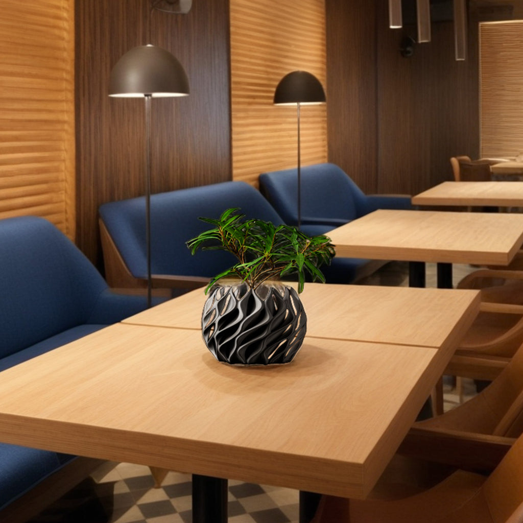 モダンミニマリスト 3D プリント植木鉢（ツイスト） 