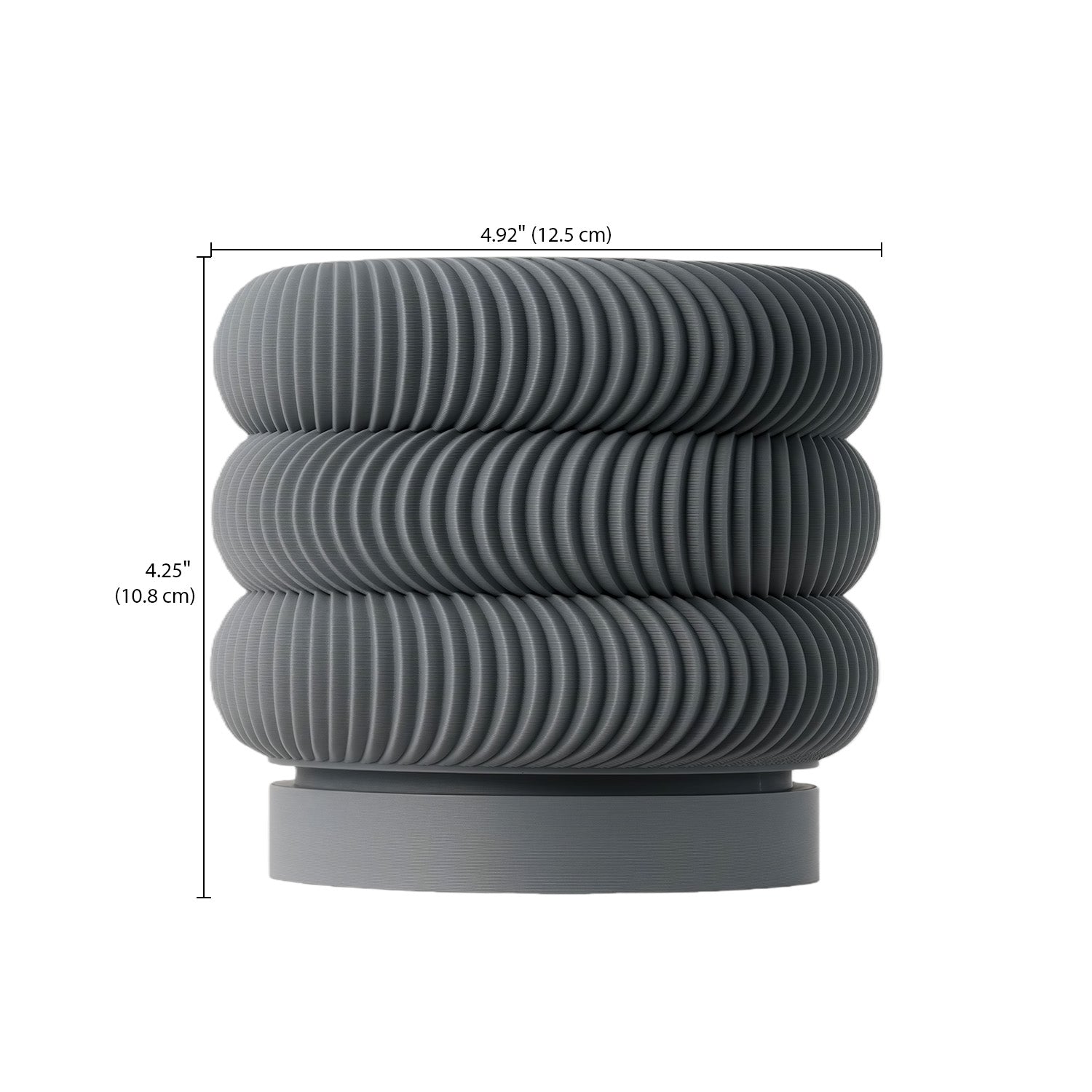 モダンミニマリスト3Dプリント植木鉢（Maro） 