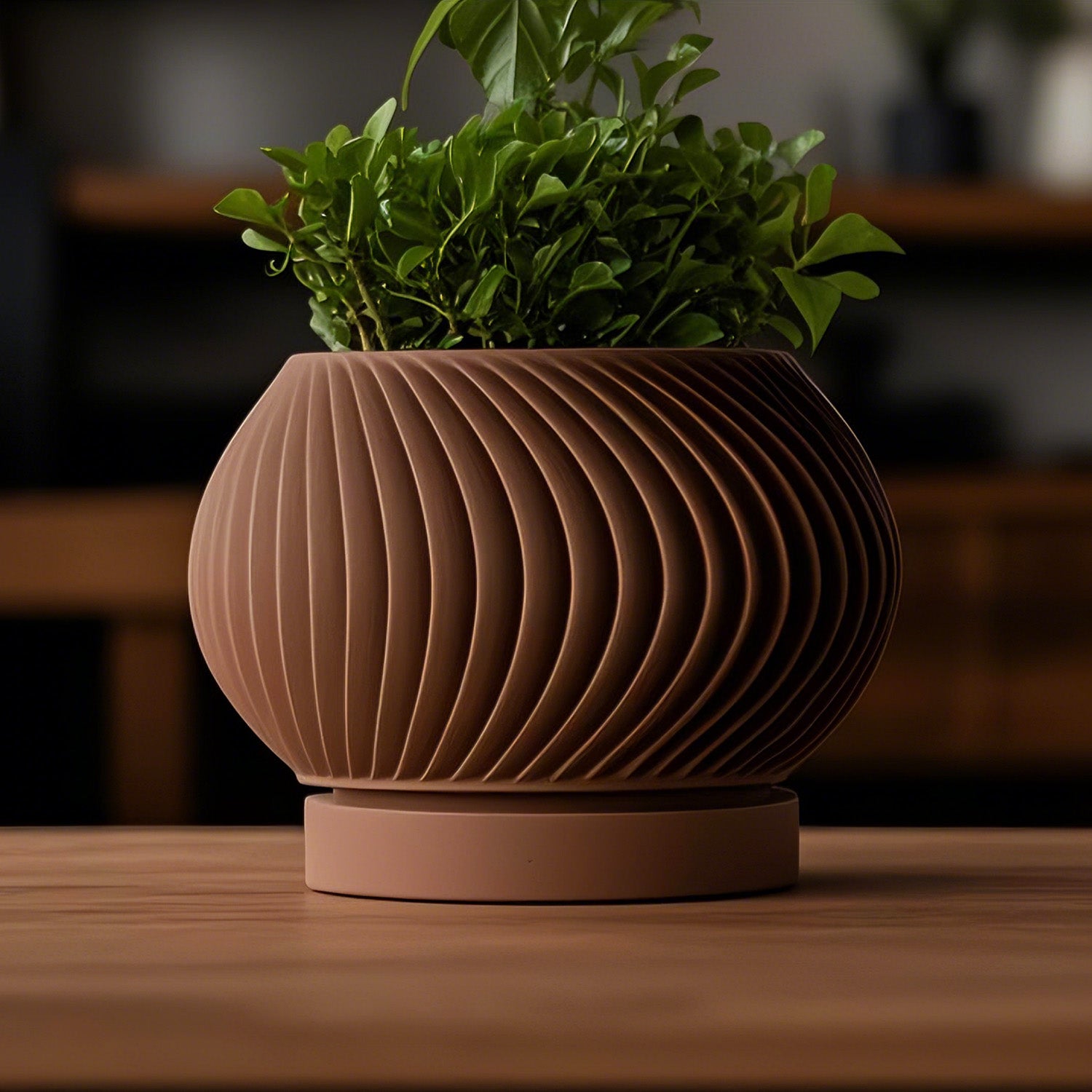 モダンミニマリスト3Dプリント植木鉢（Caleth） 