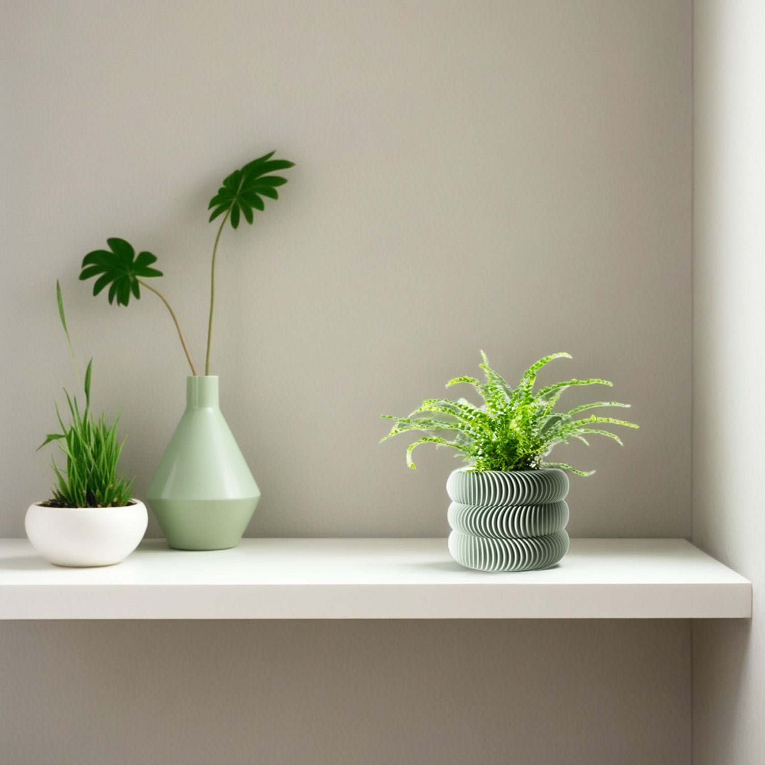 モダンミニマリスト3Dプリント植木鉢（Maro） 