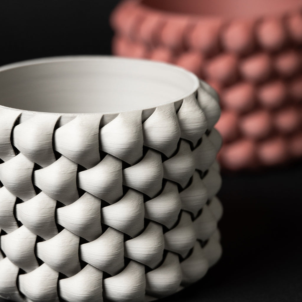 モダンミニマリスト3Dプリント植木鉢（トライウィーブ）