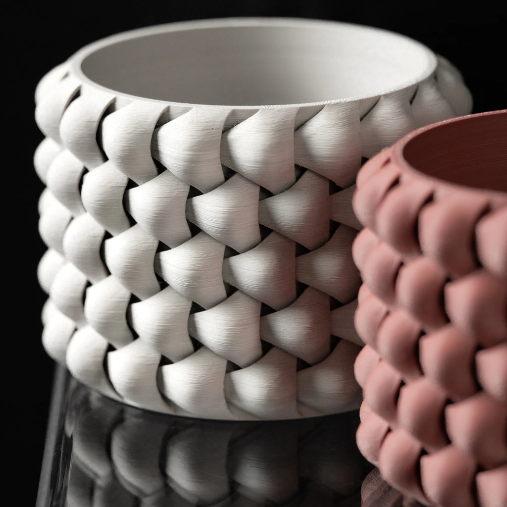 モダンミニマリスト3Dプリント植木鉢（トライウィーブ）