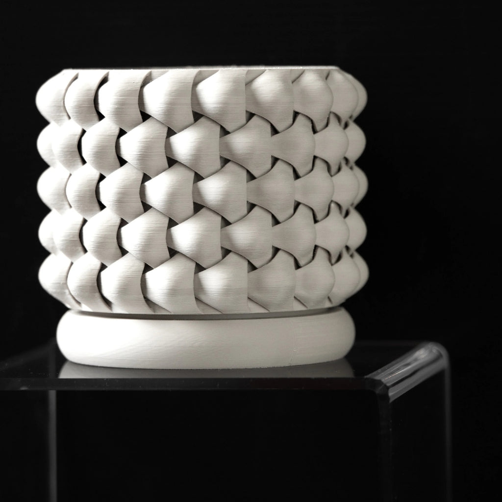 モダンミニマリスト3Dプリント植木鉢（トライウィーブ）